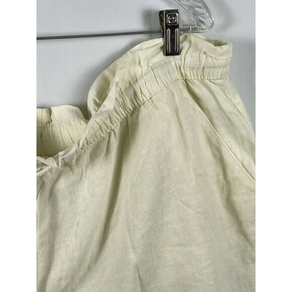 Hang Ten Women’s Cream Drawstring Shirts Beaded Tassels 4” Inseam Sz XXL - Picture 4 of 14